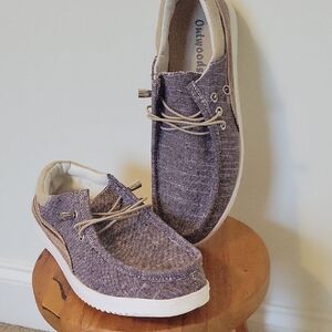 Outwoods Women's Boat Shoes in Gray and White Size 9